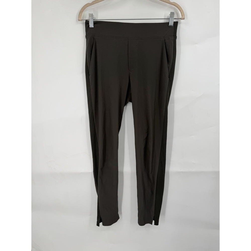 Athleta Brooklyn Straight Ankle Pant Women 0 Green Athleisure Pull On Stretch